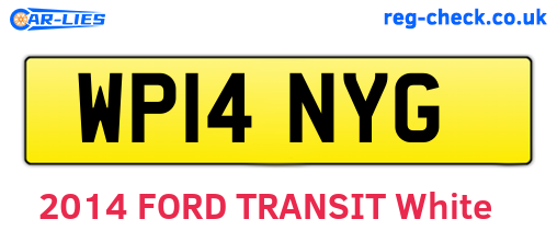 WP14NYG are the vehicle registration plates.