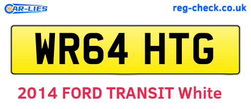 WR64HTG are the vehicle registration plates.