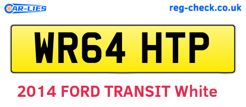 WR64HTP are the vehicle registration plates.