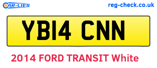 YB14CNN are the vehicle registration plates.