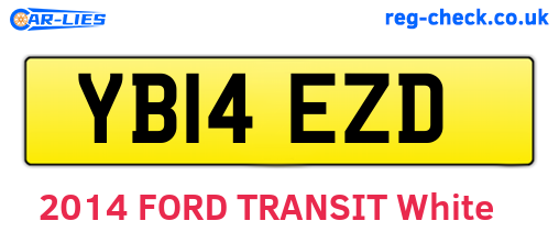 YB14EZD are the vehicle registration plates.