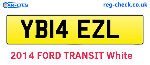 YB14EZL are the vehicle registration plates.