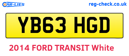 YB63HGD are the vehicle registration plates.