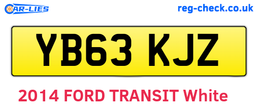 YB63KJZ are the vehicle registration plates.