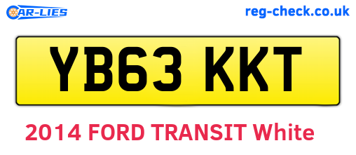 YB63KKT are the vehicle registration plates.