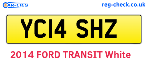 YC14SHZ are the vehicle registration plates.