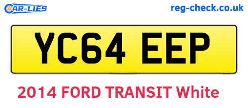 YC64EEP are the vehicle registration plates.