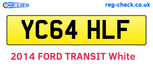 YC64HLF are the vehicle registration plates.