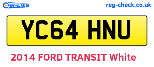 YC64HNU are the vehicle registration plates.