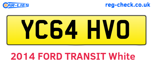 YC64HVO are the vehicle registration plates.