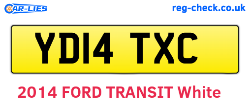 YD14TXC are the vehicle registration plates.