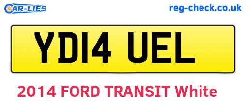 YD14UEL are the vehicle registration plates.