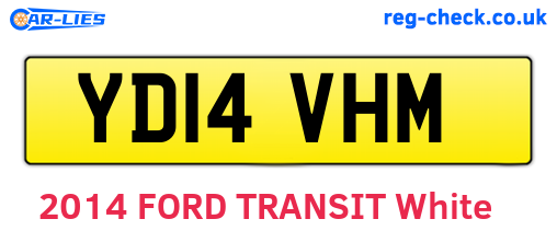 YD14VHM are the vehicle registration plates.