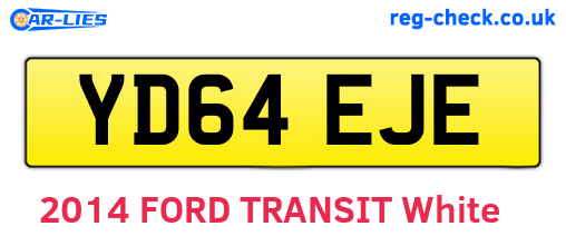 YD64EJE are the vehicle registration plates.