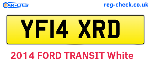 YF14XRD are the vehicle registration plates.