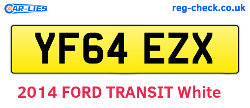 YF64EZX are the vehicle registration plates.