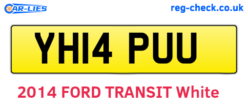 YH14PUU are the vehicle registration plates.