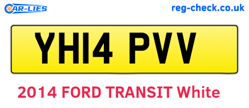 YH14PVV are the vehicle registration plates.