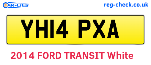 YH14PXA are the vehicle registration plates.