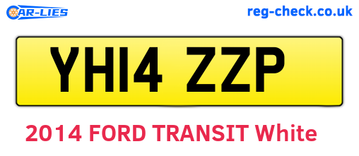 YH14ZZP are the vehicle registration plates.