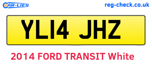 YL14JHZ are the vehicle registration plates.