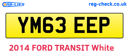 YM63EEP are the vehicle registration plates.