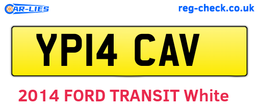YP14CAV are the vehicle registration plates.