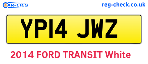 YP14JWZ are the vehicle registration plates.