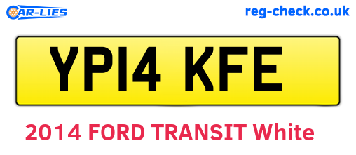 YP14KFE are the vehicle registration plates.