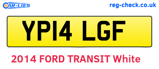 YP14LGF are the vehicle registration plates.