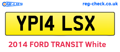 YP14LSX are the vehicle registration plates.