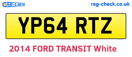 YP64RTZ are the vehicle registration plates.