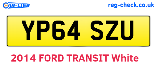YP64SZU are the vehicle registration plates.