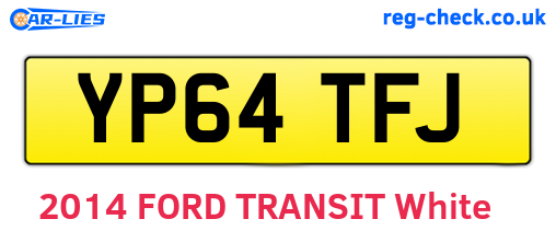 YP64TFJ are the vehicle registration plates.