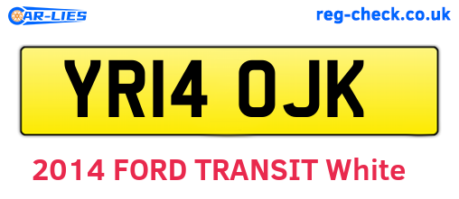 YR14OJK are the vehicle registration plates.