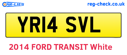 YR14SVL are the vehicle registration plates.