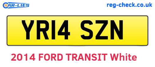 YR14SZN are the vehicle registration plates.