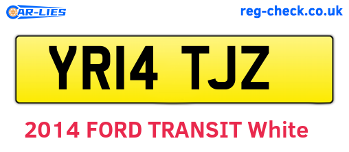 YR14TJZ are the vehicle registration plates.