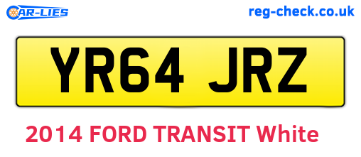 YR64JRZ are the vehicle registration plates.