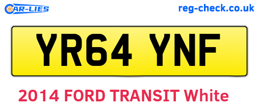 YR64YNF are the vehicle registration plates.
