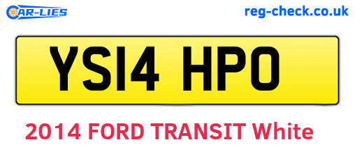 YS14HPO are the vehicle registration plates.