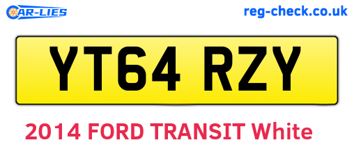 YT64RZY are the vehicle registration plates.