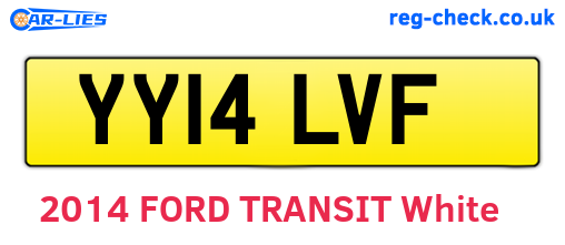 YY14LVF are the vehicle registration plates.