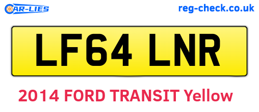 LF64LNR are the vehicle registration plates.