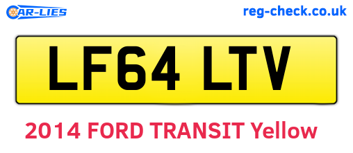 LF64LTV are the vehicle registration plates.