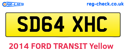 SD64XHC are the vehicle registration plates.