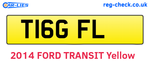 T16GFL are the vehicle registration plates.