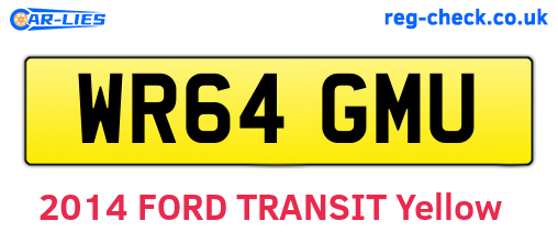 WR64GMU are the vehicle registration plates.