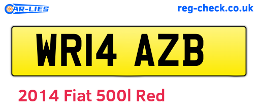 Red 2014 Fiat 500l (WR14AZB)
