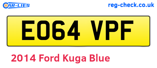 Blue 2014 Ford Kuga (EO64VPF)